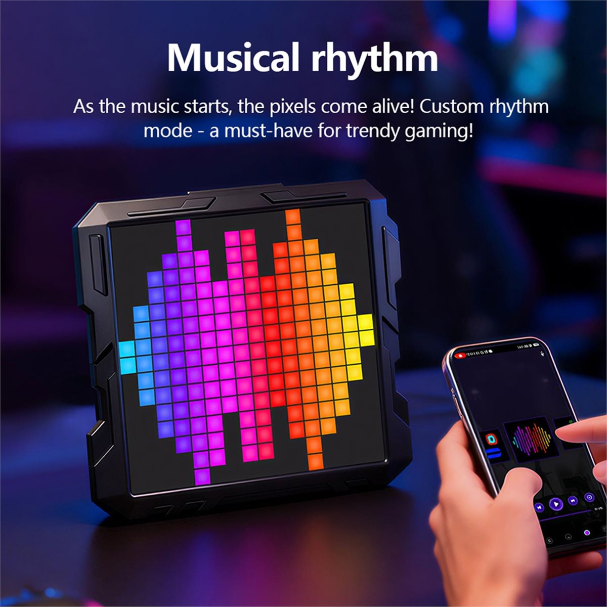 Pixel Art Led Panel - Luz Nocturna Digital Inteligente A72U con