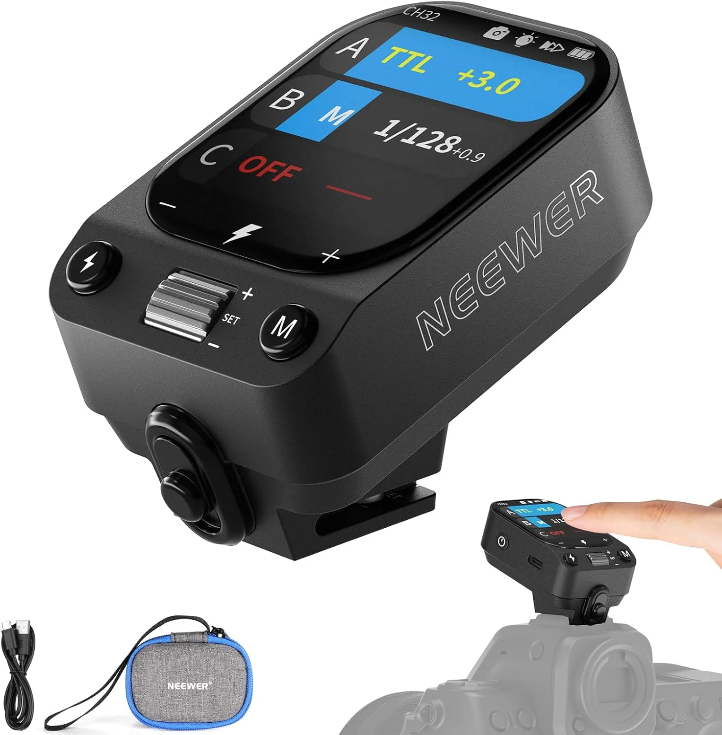 Speedlite Flash External - Transmisor de Flash Inalámbrico TTL NEEWER