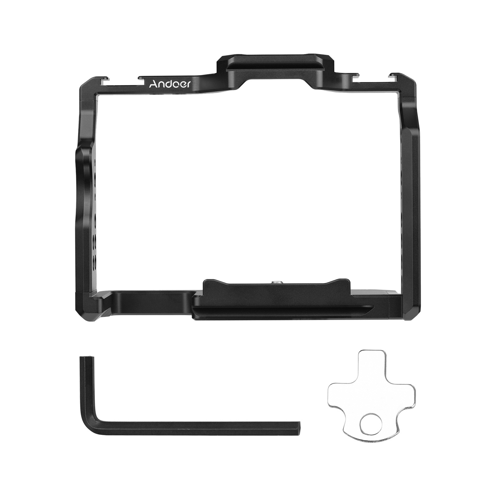 Camera Cage Baseplate - Andoer-jaula para cámara, jaula de vídeo