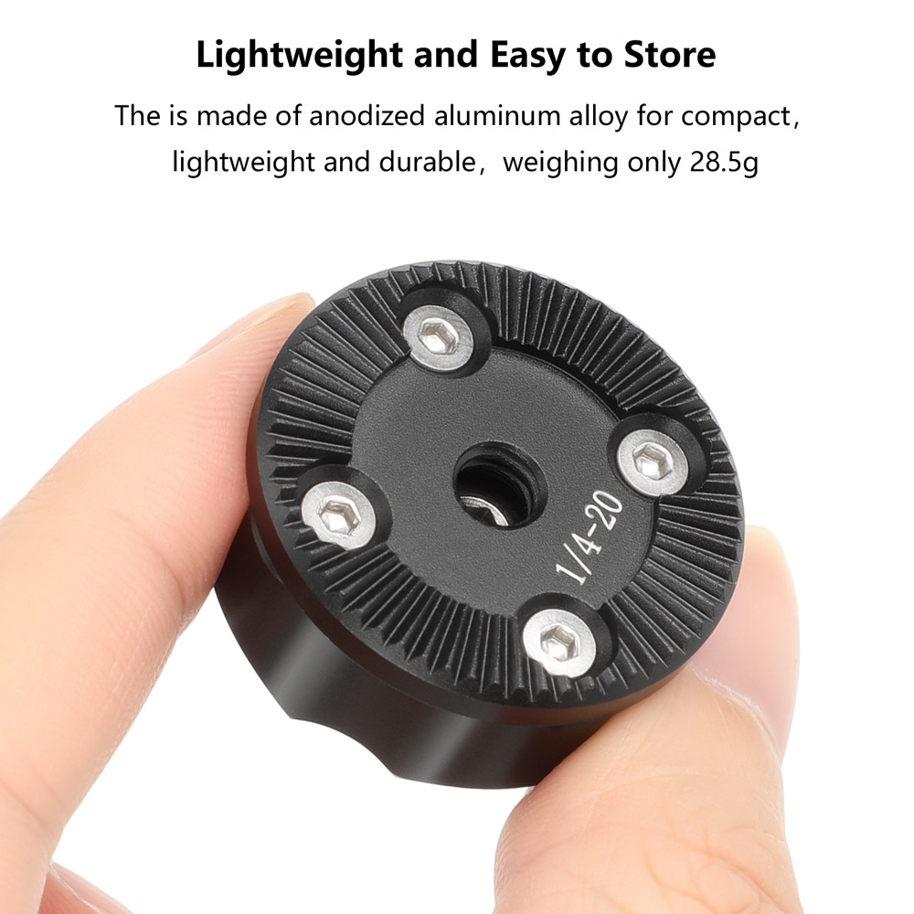 Camera Cage Baseplate - Adaptador de rosca estándar ARRI Rosette