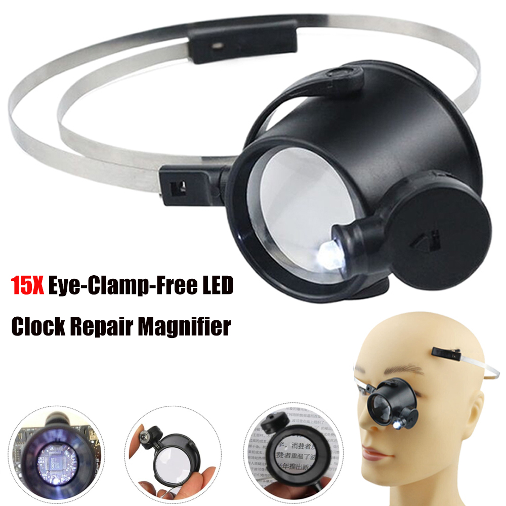 Eye Piece Magnifier - Lupa portátil de 15X con diadema,