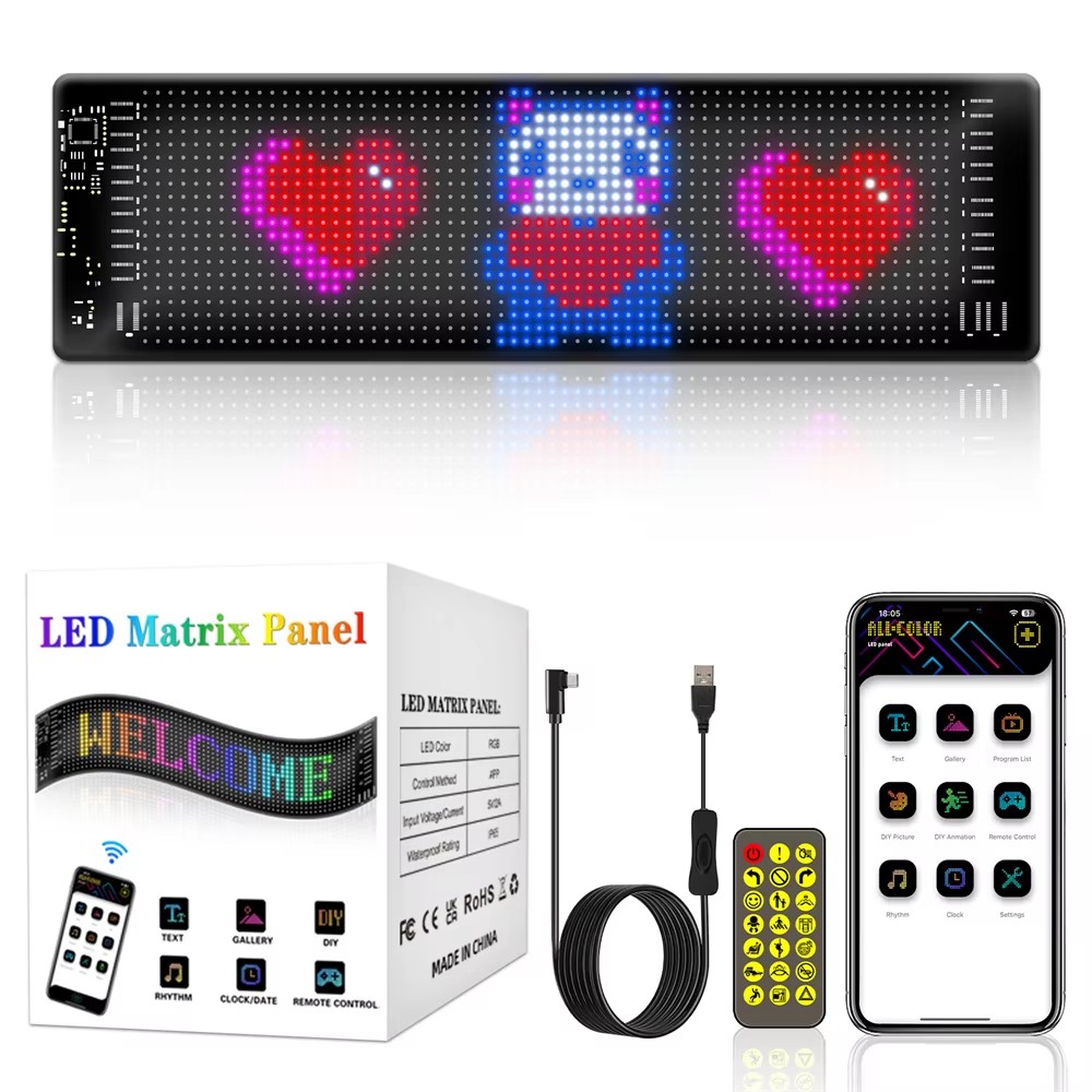 【16x96 LED PLus】【192mm*898mm】【 - Pixel Art Led Panel reseña y precio