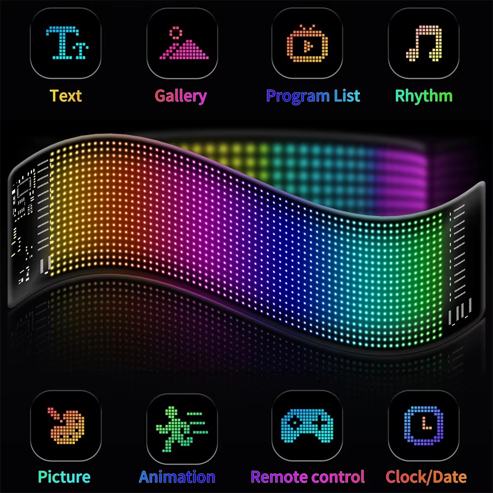 【16x96 LED PLus】【192mm*898mm】【 - Pixel Art Led Panel reseña y precio