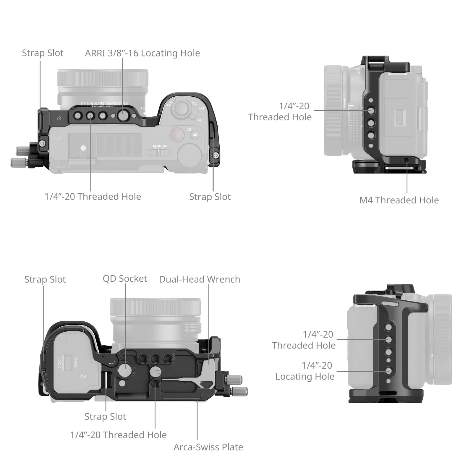 Smallrig HawkLock Kit de jaula - Camera Cage Baseplate reseña y precio