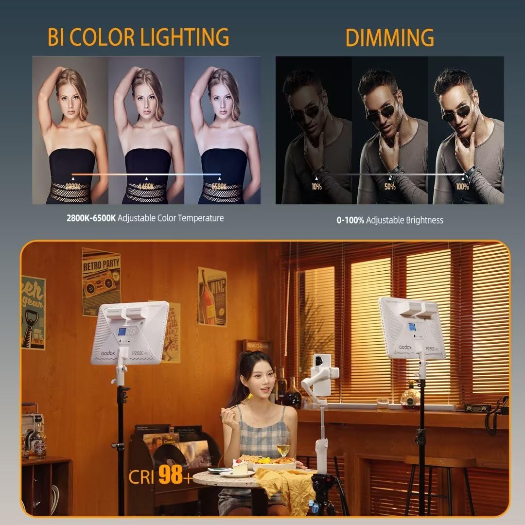 Godox P260C Pro Panel de luz L - Pixel Art Led Panel reseña y precio